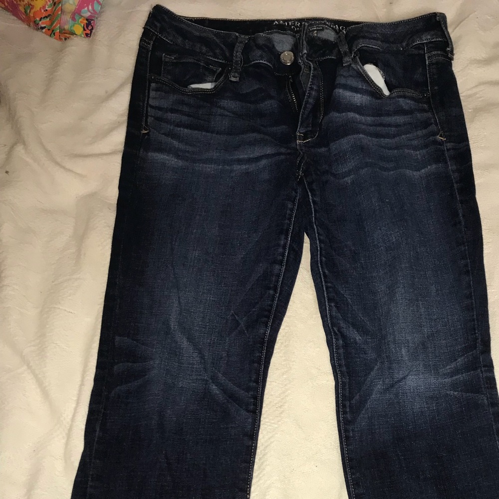 Sz 12 skinny kick american eagle jeans